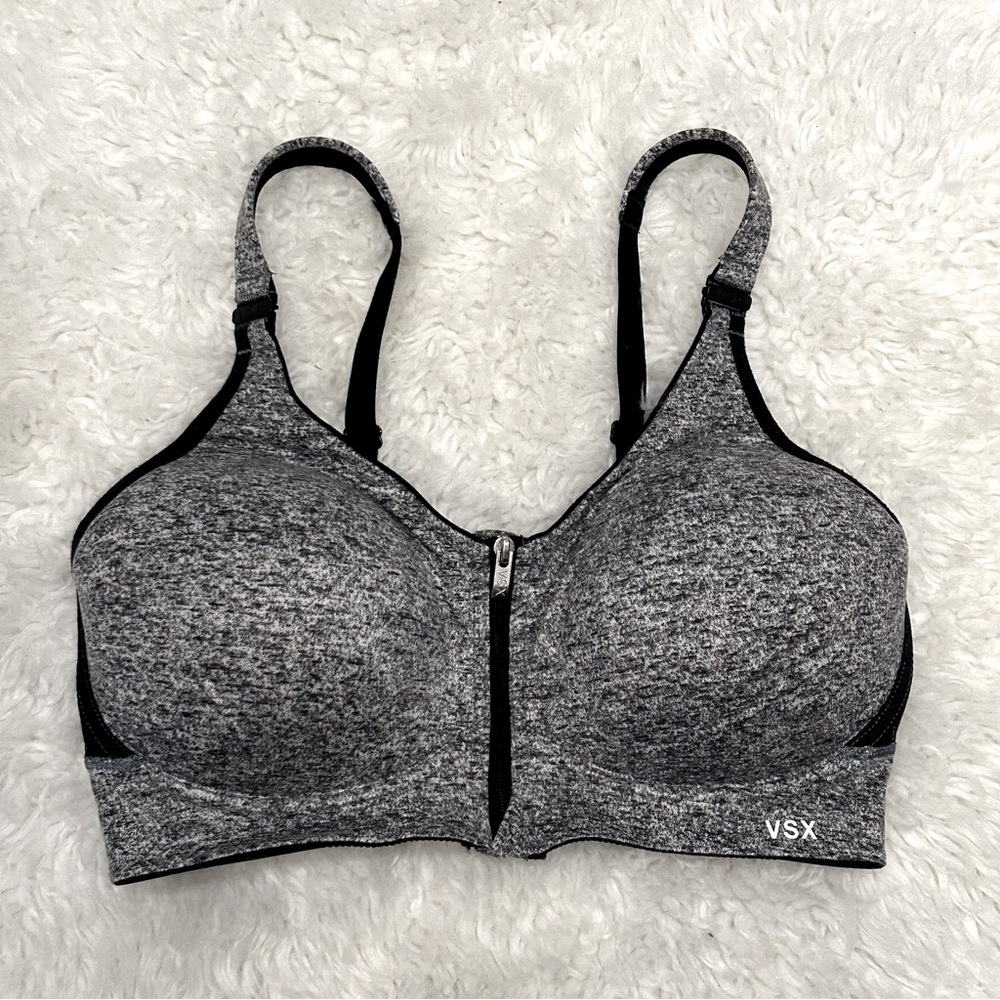 Victoria's Secret SPORT 34D Sports Bra with Middle Zipper
